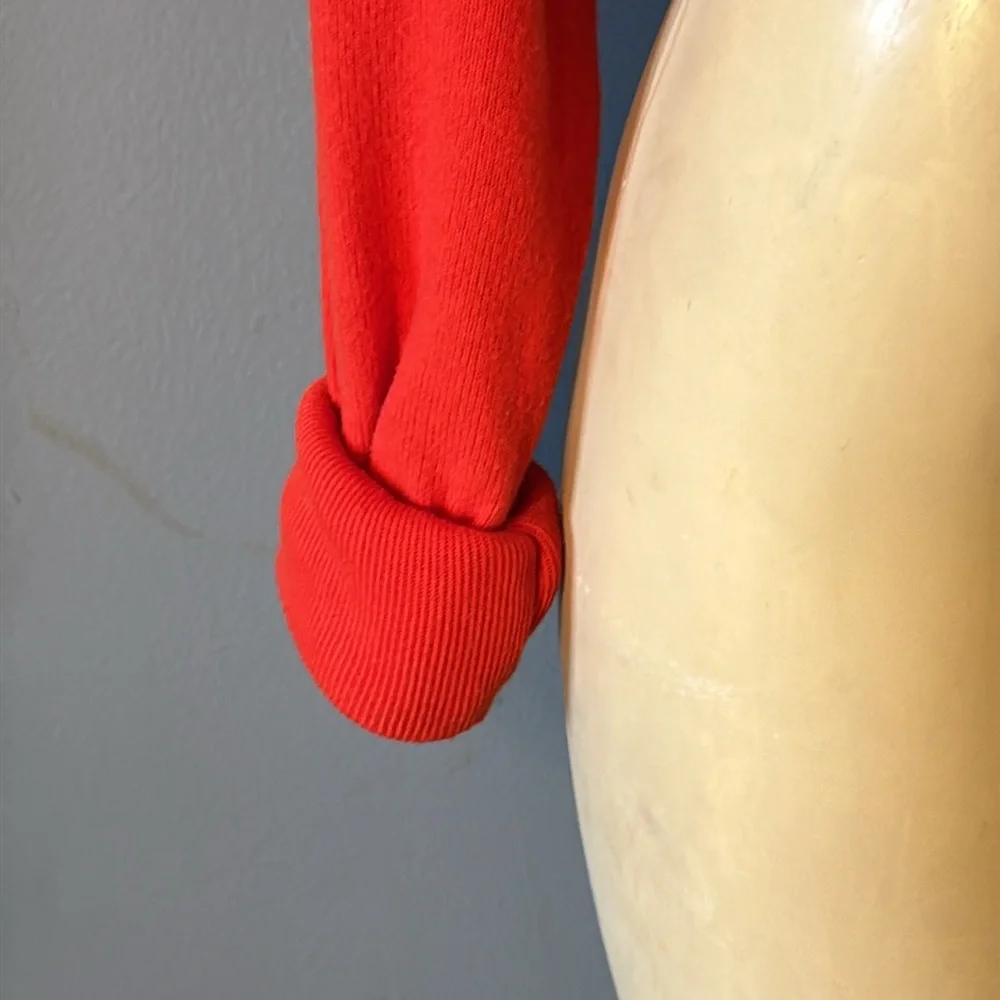 Urban Outfitters Orange Cropped Long Sleeve Cardigan - Picture 2 of 5